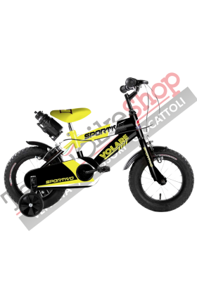 Vélo enfant Volare Sportivo 12" à roulements à billes - Jaune