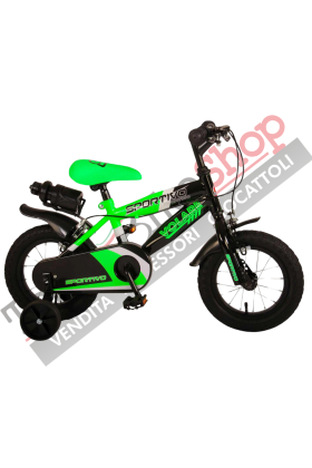 Vélo enfant Volare Sportivo 12" à roulements à billes - Vert