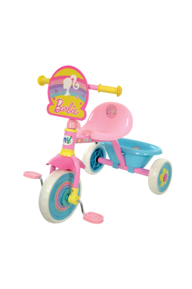 Triciclo a Pedali con Manico First Trike Disney BARBIE
