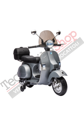Moto Scooter Elettrico per Bambini Piaggio VESPA PX150 FULL con Parabrezza e Bauletto 12V  