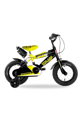 Vélo enfant Volare Sportivo 12" à roulements à billes - Jaune