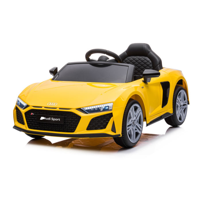 Voiture électrique Audi R8 Sport 12V pour enfants-Jaune