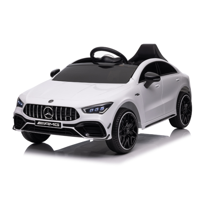 Mercedes CLA 45 AMG 12V Voiture électrique pour enfants- Blanc