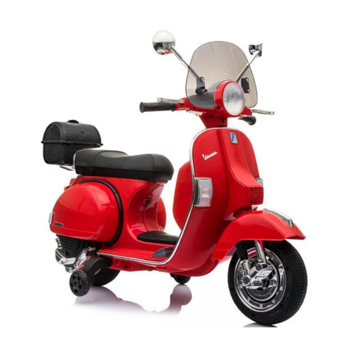 Moto électrique Piaggio Vespa PX150 pour enfants 12 V-Rouge