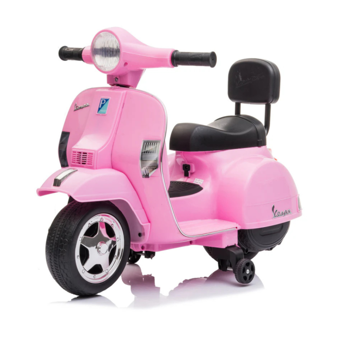 Moto électrique Piaggio Mini Vespa PX Small 6V pour enfants-Rose