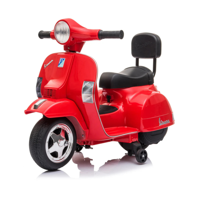 Moto électrique Piaggio Mini Vespa PX Small 6V pour enfants-Rouge