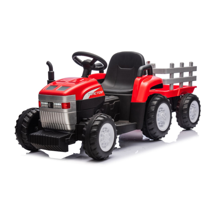 Trattore Elettrico Per Bambini  con Rimorchio 12V con Radiocomando