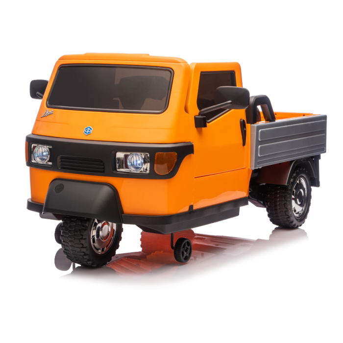 Tricycle électrique Piaggio Ape Car pour enfants - Orange