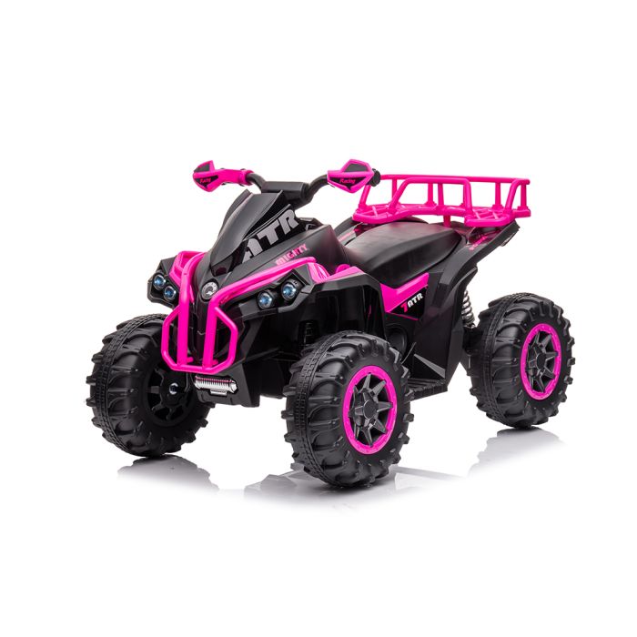 Quad électrique pour enfants ATV 1.0 12V avec radiocommande-Rose