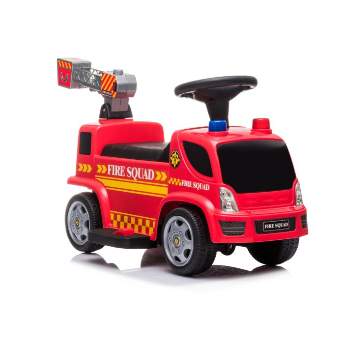 Camion dei Pompieri Elettrico Per Bambini 6V Spara Bolle