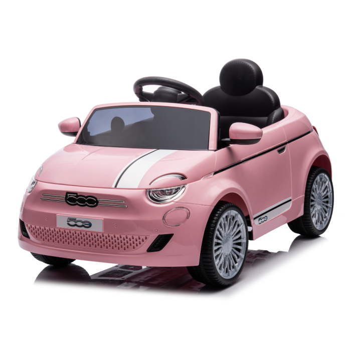 Fiat 500e 12V Voiture électrique pour enfants-Rose