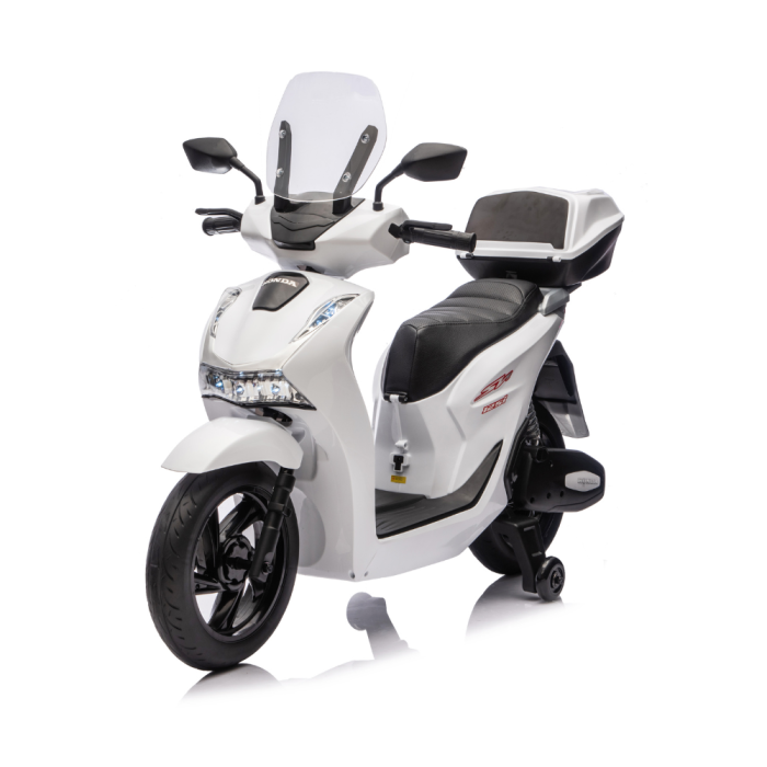 Moto électrique Honda SH125i 12V pour enfants-Blanc