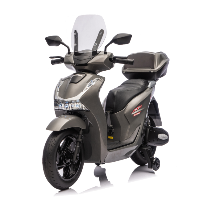 Moto électrique Honda SH125i 12V pour enfants-Gris