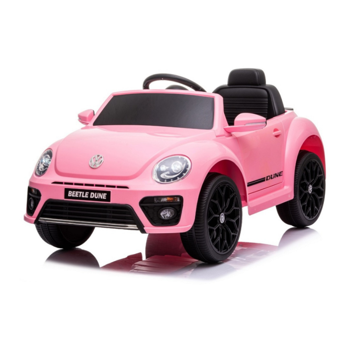 Volkswagen New Beetle Petite Voiture Électrique 12V-Rose