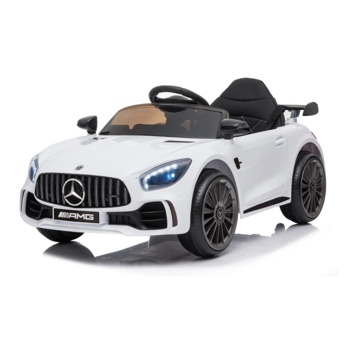 Mercedes GTR GT-R AMG Voiture électrique 12V pour enfants Petite-Blanc