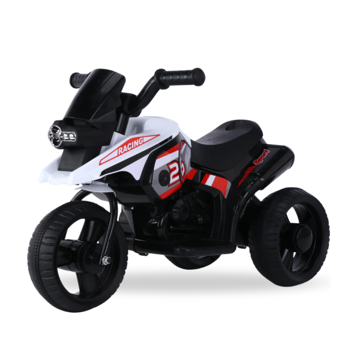 Tricycle électrique 6V pour enfants-Blanc