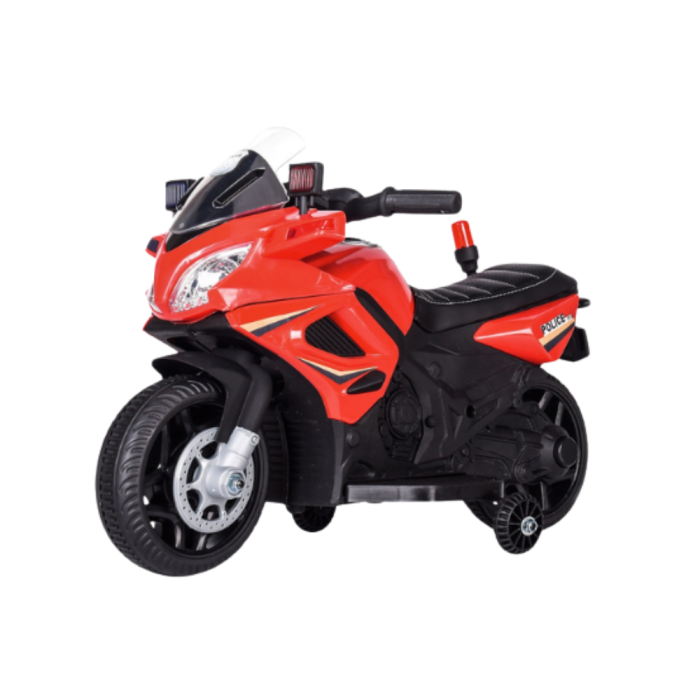 Moto Elettrica per Bambini Tecnobike  Shop MOTO POLICE 6V-Rosso