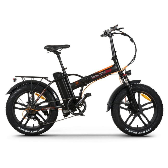 Bici Bicicletta Elettrica E-bike Pieghevole RKS Urban Bike RSIV-Pro 250W 48V Batteria Litio Shimano-Nero