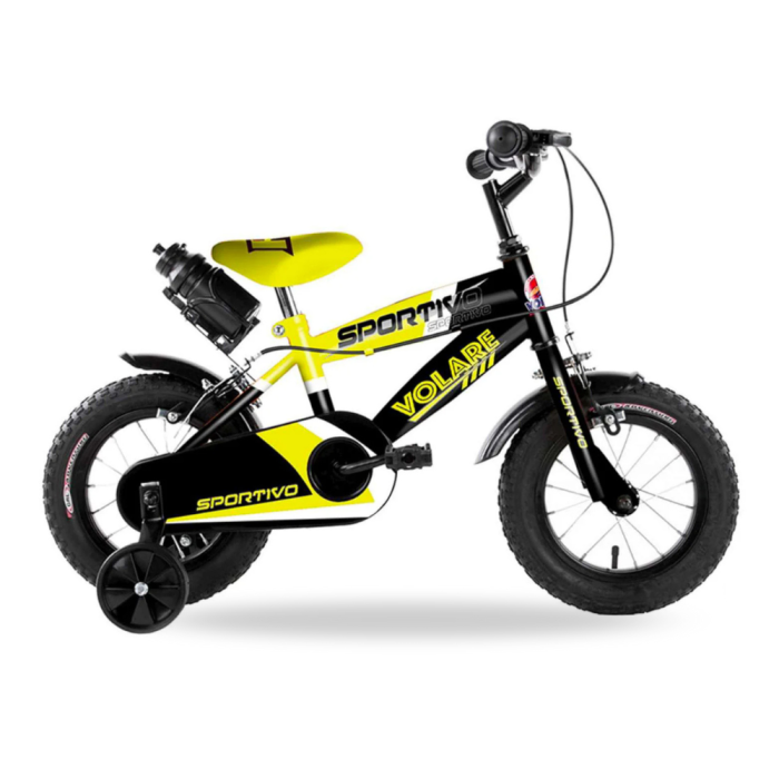 Vélo enfant Volare Sportivo 12" à roulements à billes - Jaune